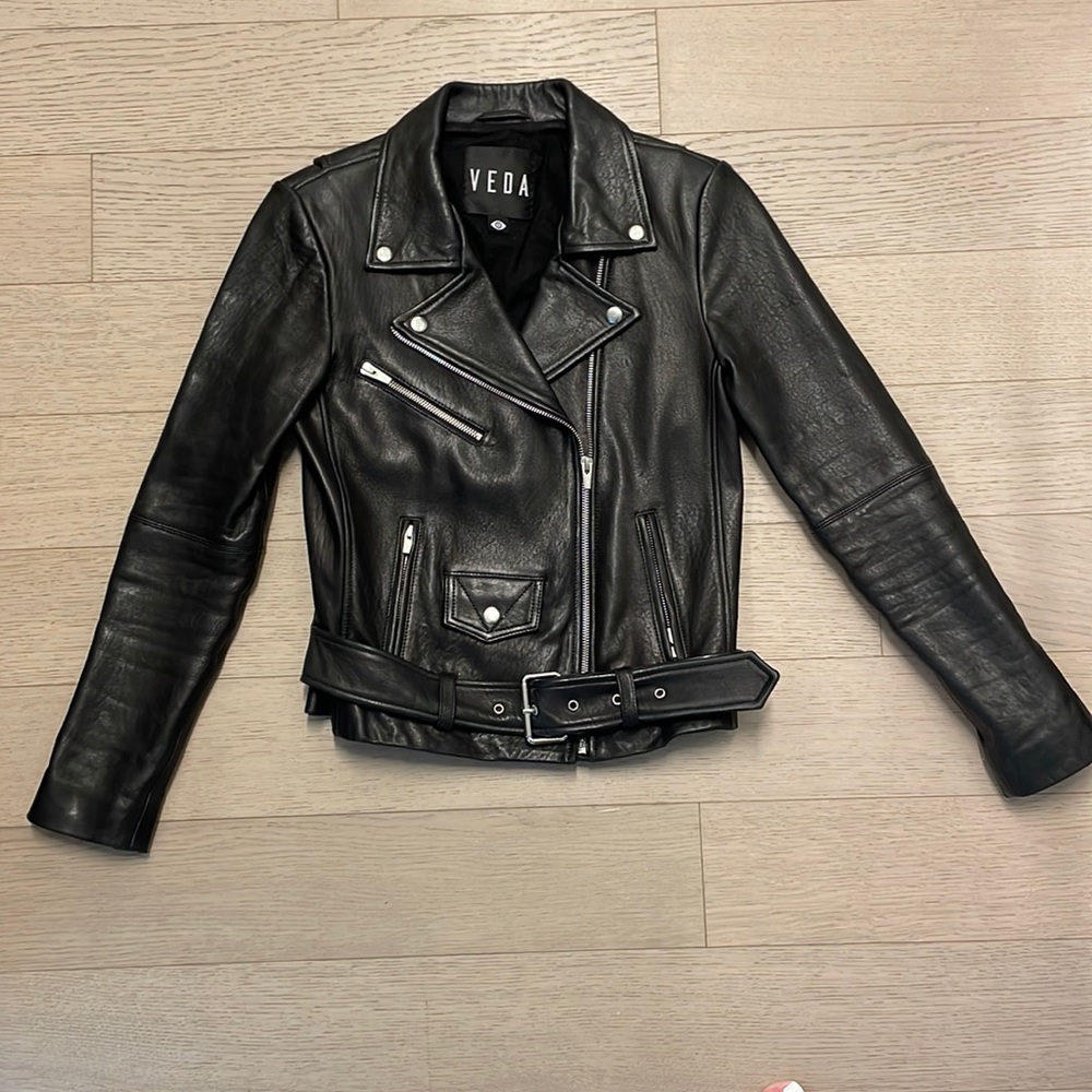 Veda Jayne classic leather jacket